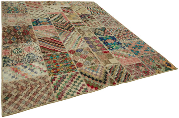 8x10 Multicolor Patchwork Rug - 43170