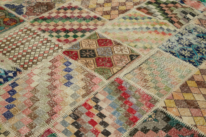 8x10 Multicolor Patchwork Rug - 43171