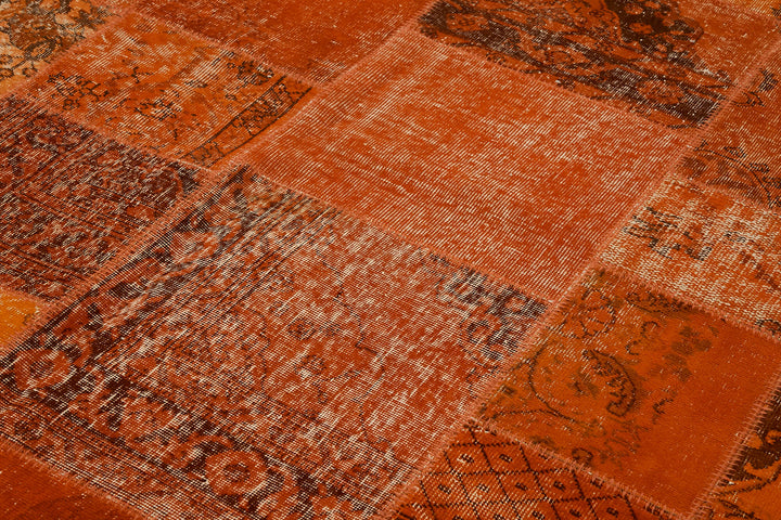 8x10 Orange Patchwork Rug - 43177