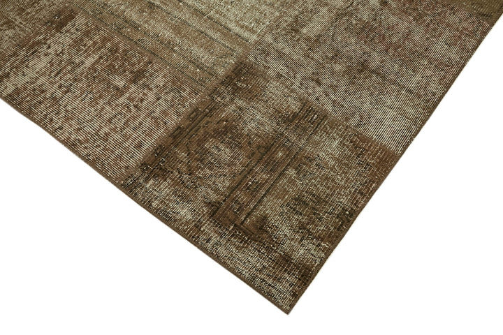 8x10 Brown Patchwork Rug - 43179