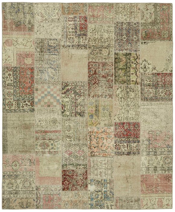 8x10 Beige Patchwork Rug - 43189