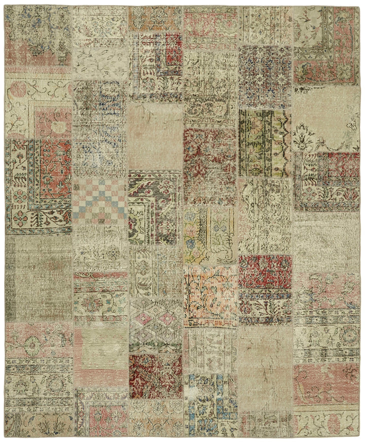 8x10 Beige Patchwork Rug - 43189