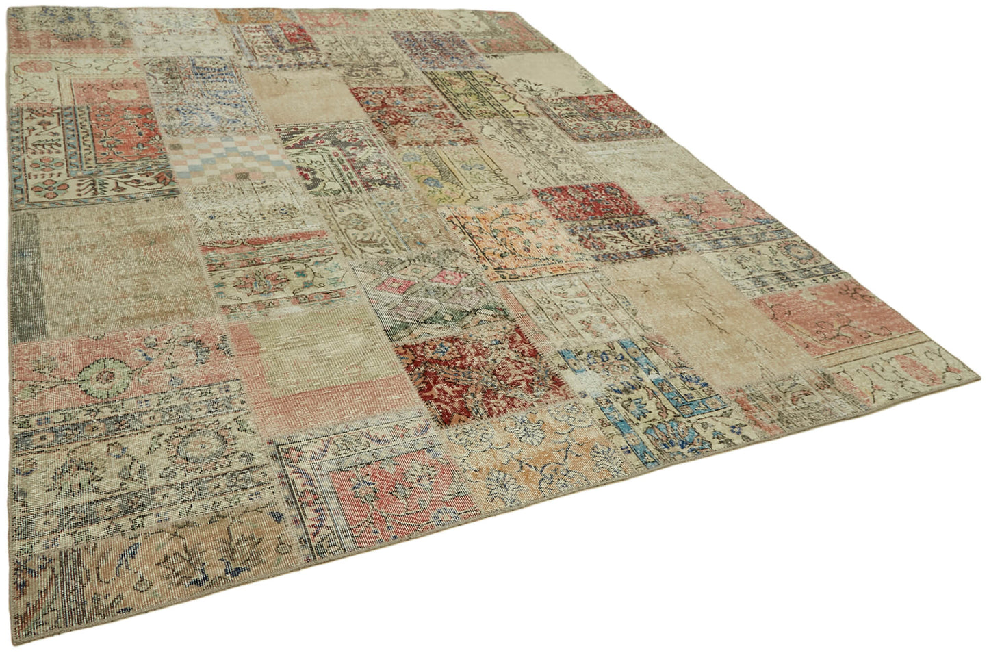 8x10 Beige Patchwork Rug - 43189