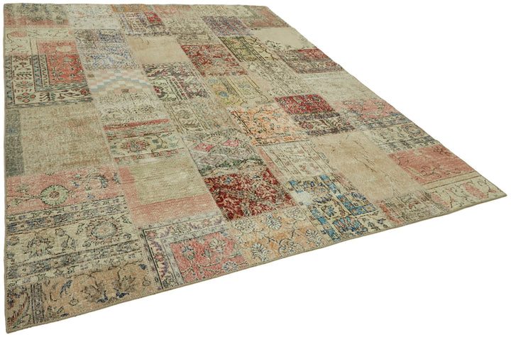 8x10 Beige Patchwork Rug - 43189