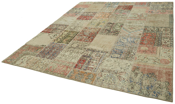 8x10 Beige Patchwork Rug - 43189