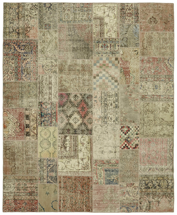8x10 Beige Patchwork Rug - 43191