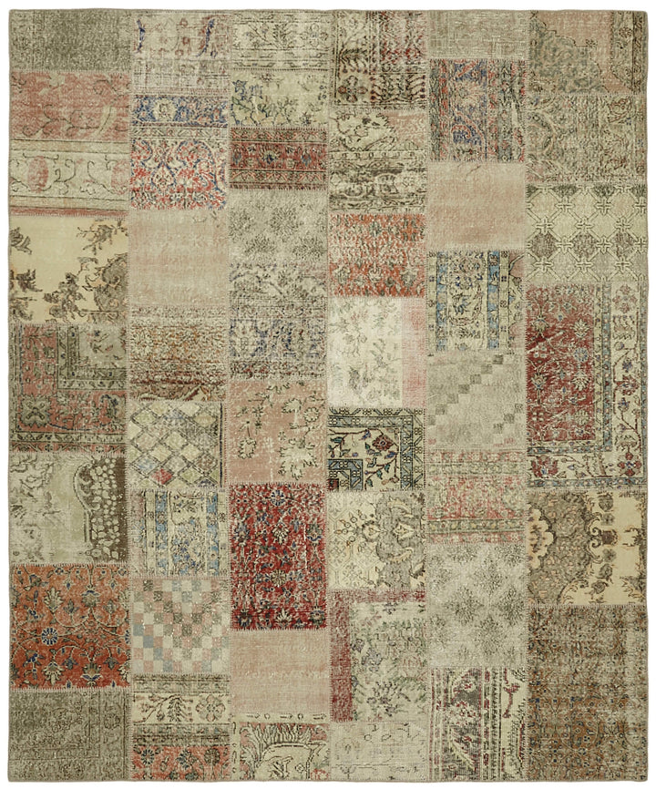 8x10 Beige Patchwork Rug - 43193
