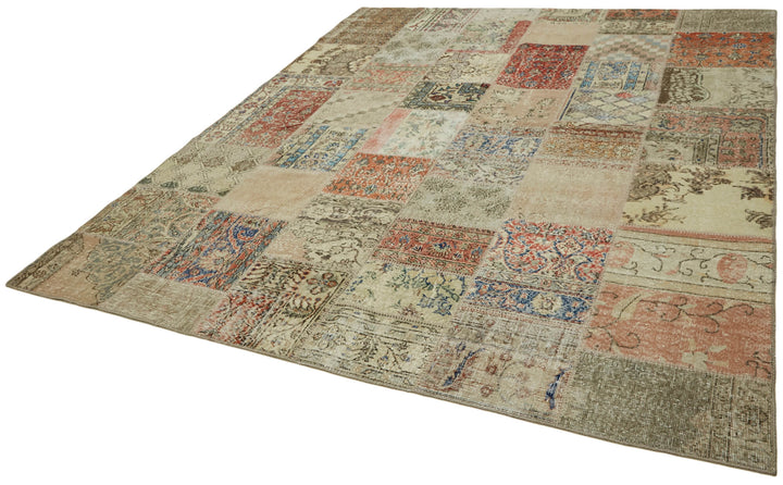 8x10 Beige Patchwork Rug - 43193