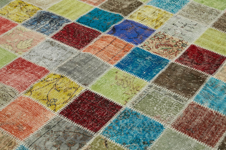 8x11 Multicolor Patchwork Rug- 43207