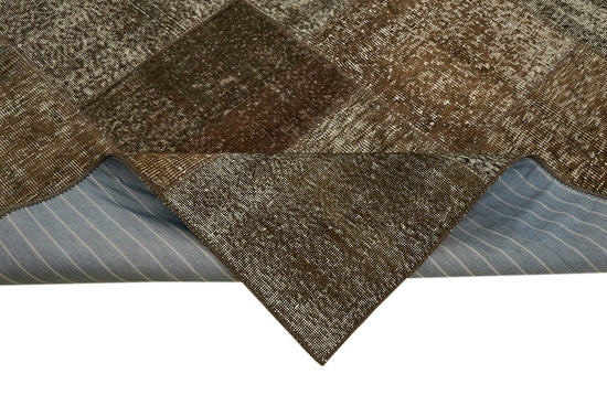 8x11 Brown Patchwork Rug- 43209