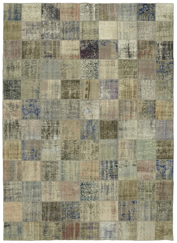 8x12 Grey Patchwork Rug- 43212