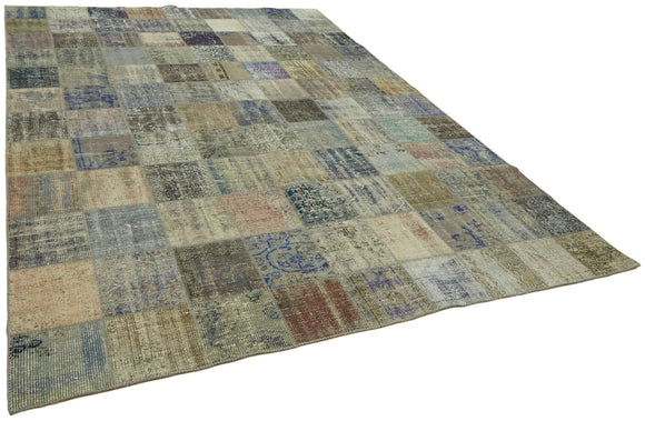 8x12 Grey Patchwork Rug- 43212