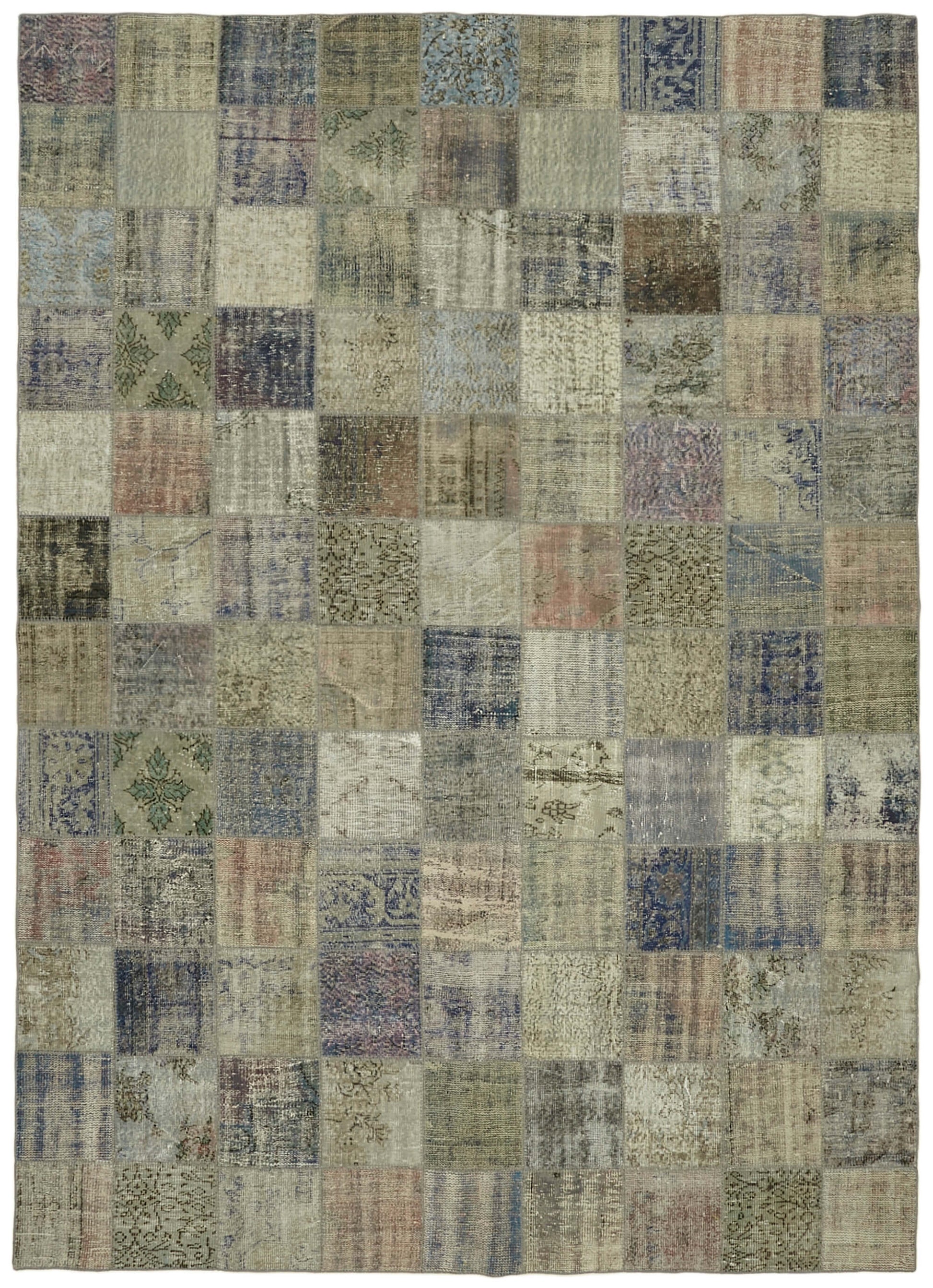 8x12 Grey Patchwork Rug- 43213