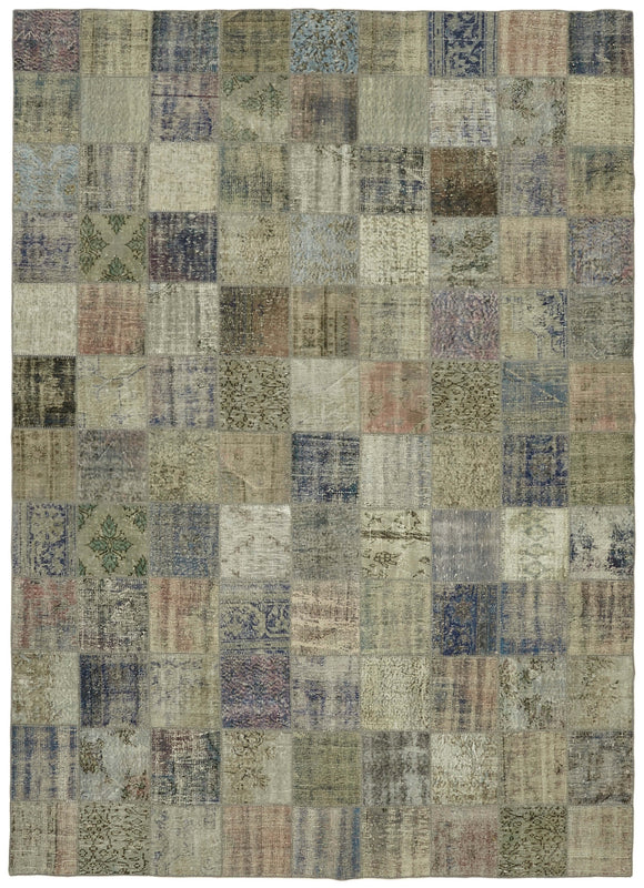 8x12 Grey Patchwork Rug- 43213
