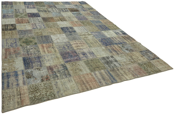 8x12 Grey Patchwork Rug- 43213