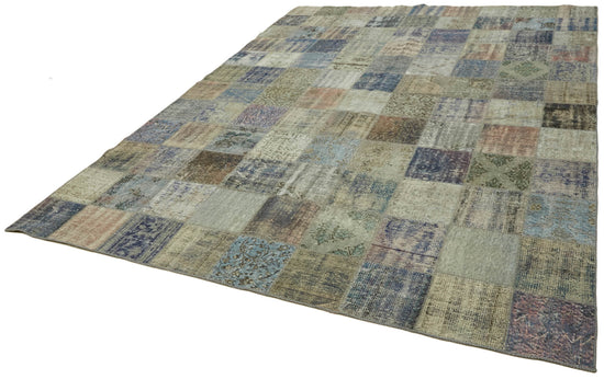 8x12 Grey Patchwork Rug- 43213