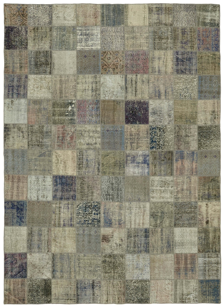 8x12 Grey Patchwork Rug- 43214