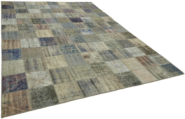 8x12 Grey Patchwork Rug- 43214