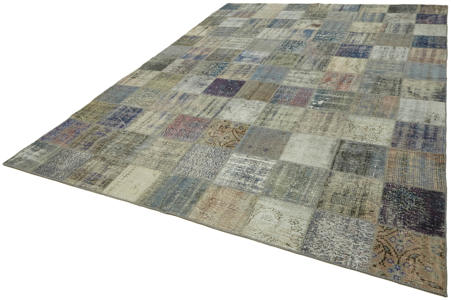 8x12 Grey Patchwork Rug- 43214