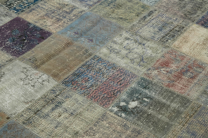 8x12 Grey Patchwork Rug- 43214