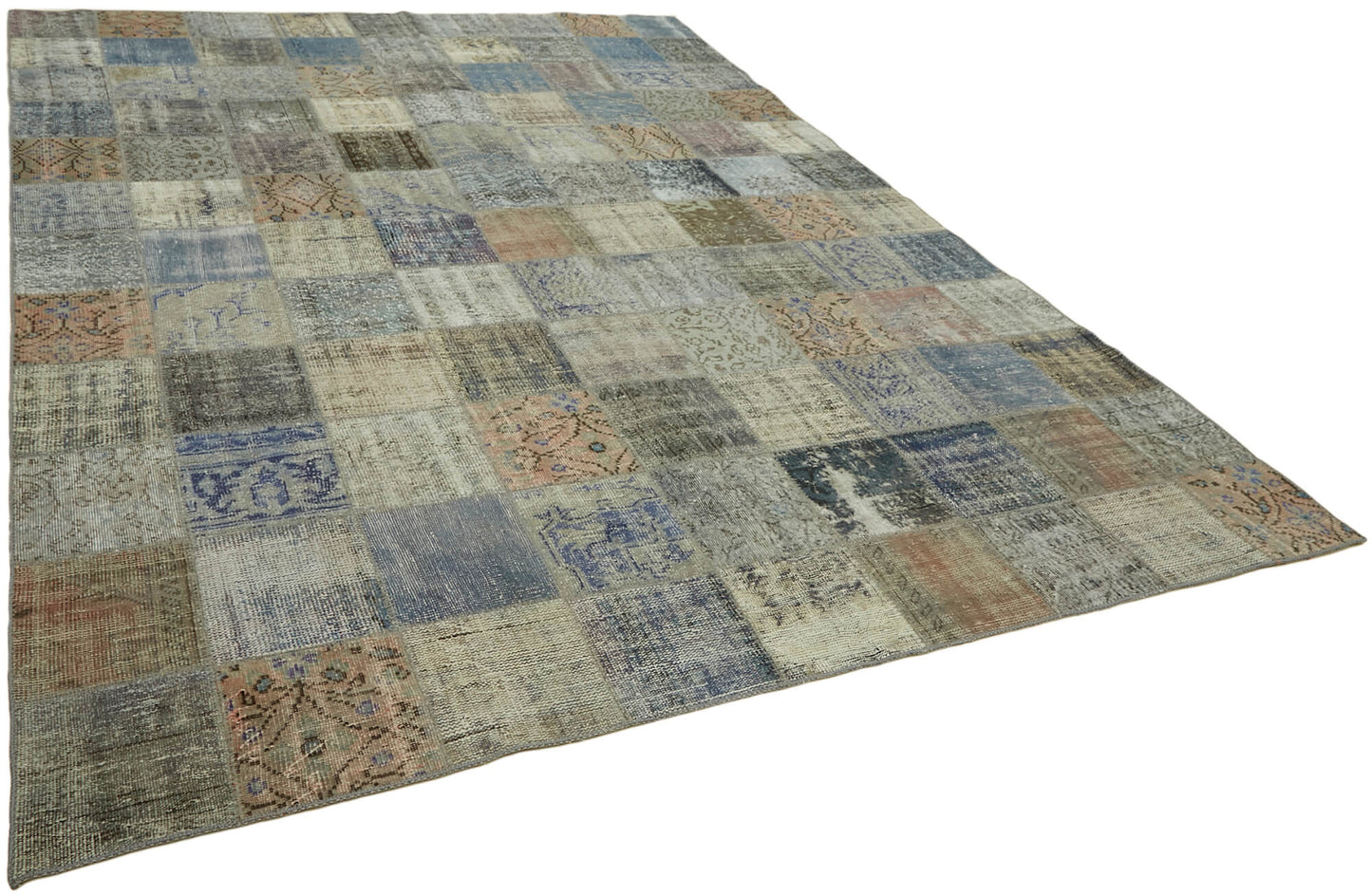8x12 Grey Patchwork Rug- 43215