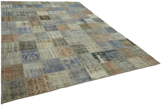 8x12 Grey Patchwork Rug- 43215