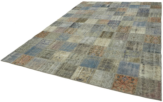 8x12 Grey Patchwork Rug- 43215