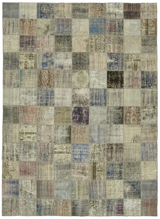 8x11 Grey Patchwork Rug- 43216