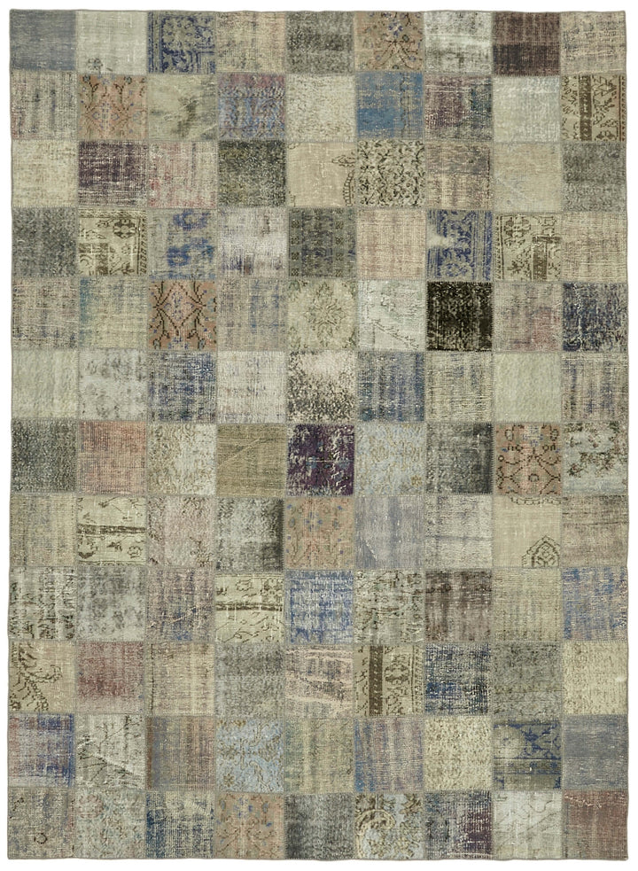8x11 Grey Patchwork Rug- 43216