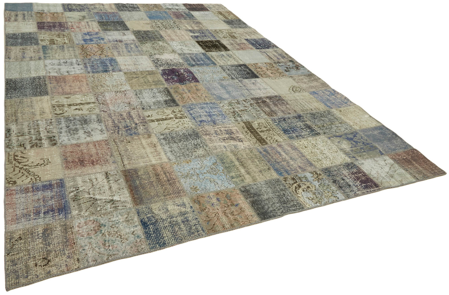 8x11 Grey Patchwork Rug- 43216