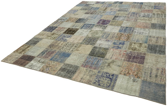 8x11 Grey Patchwork Rug- 43216
