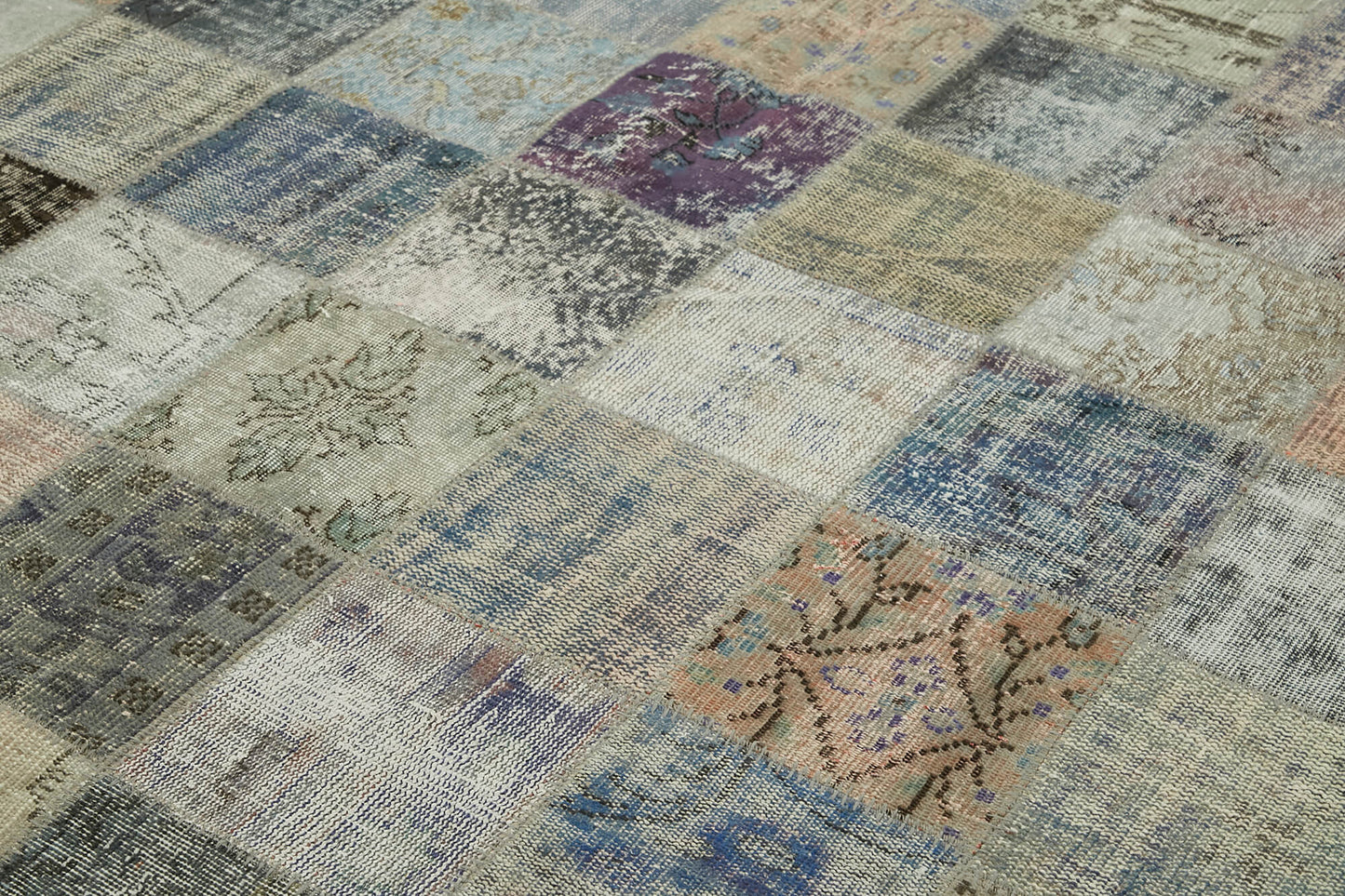 8x11 Grey Patchwork Rug- 43216