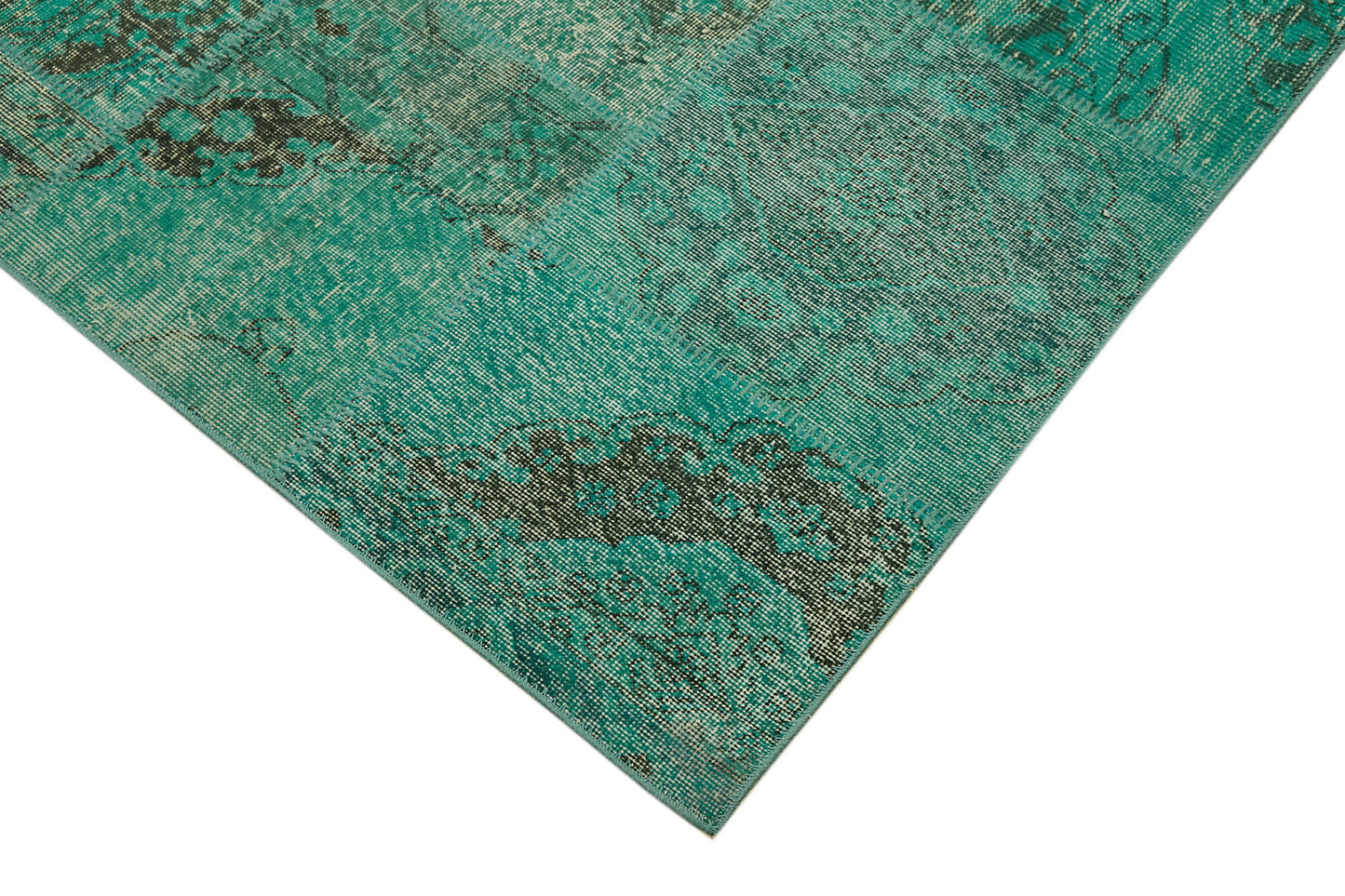 8x11 Turquoise Patchwork Rug- 43217