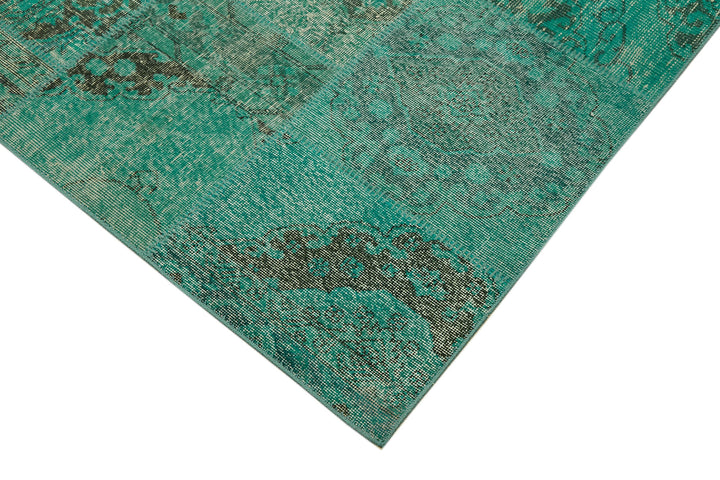 8x11 Turquoise Patchwork Rug- 43217