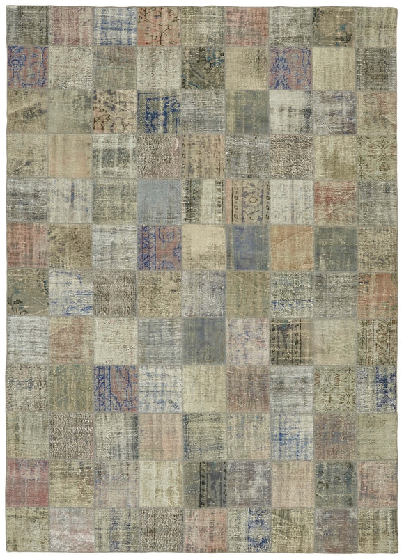 8x12 Grey Patchwork Rug- 43220