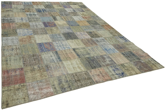 8x12 Grey Patchwork Rug- 43220