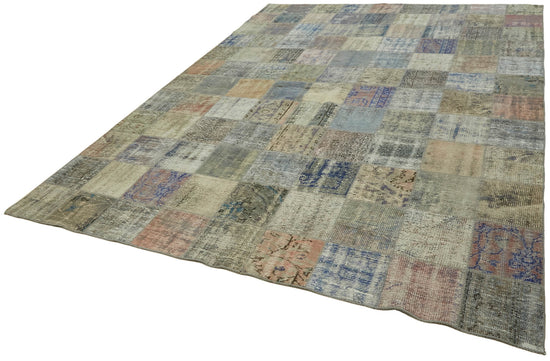 8x12 Grey Patchwork Rug- 43220