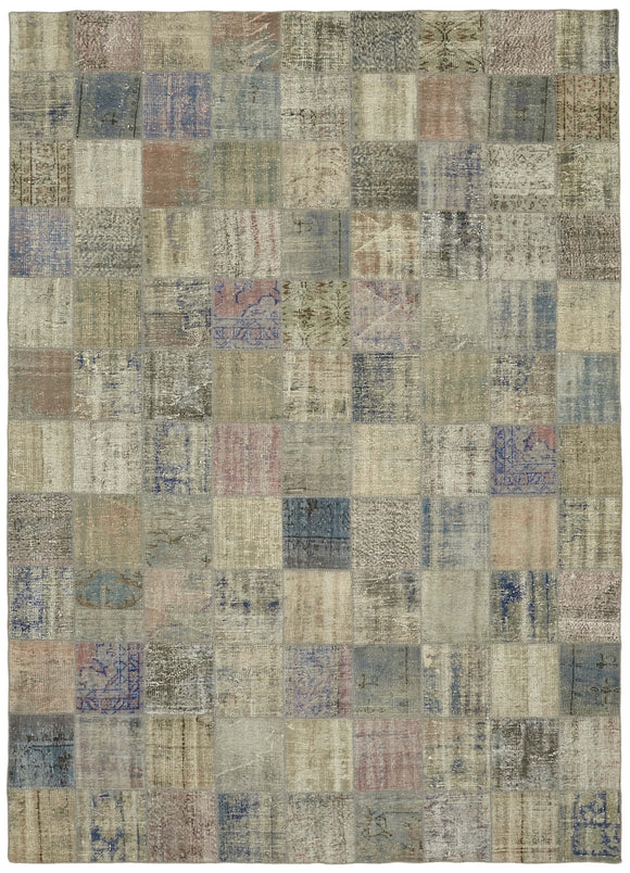 8x12 Grey Patchwork Rug- 43221