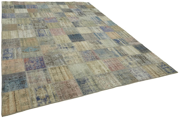 8x12 Grey Patchwork Rug- 43221