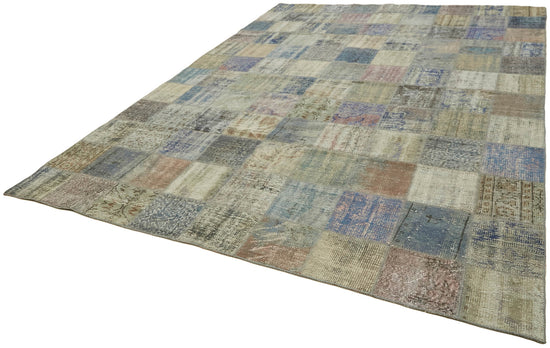 8x12 Grey Patchwork Rug- 43221