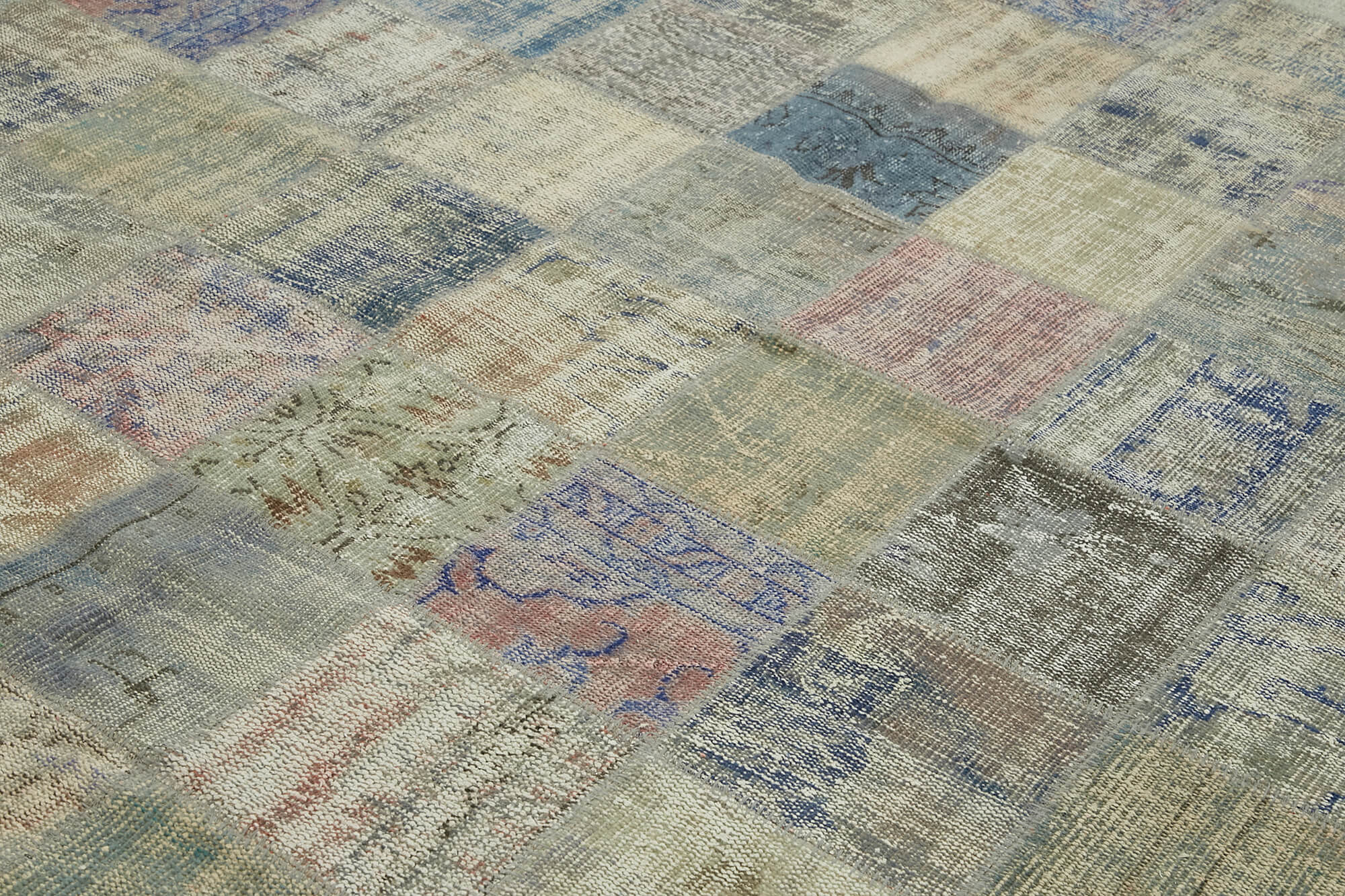 8x12 Grey Patchwork Rug- 43221