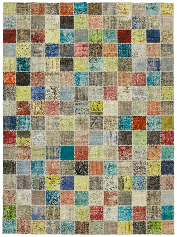 8x11 Multicolor Patchwork Rug- 43222