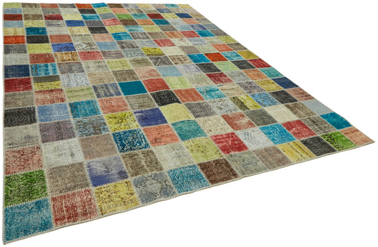 8x11 Multicolor Patchwork Rug- 43222