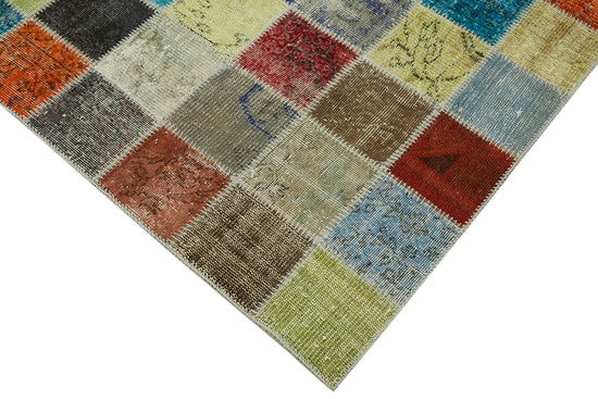 8x11 Multicolor Patchwork Rug- 43222