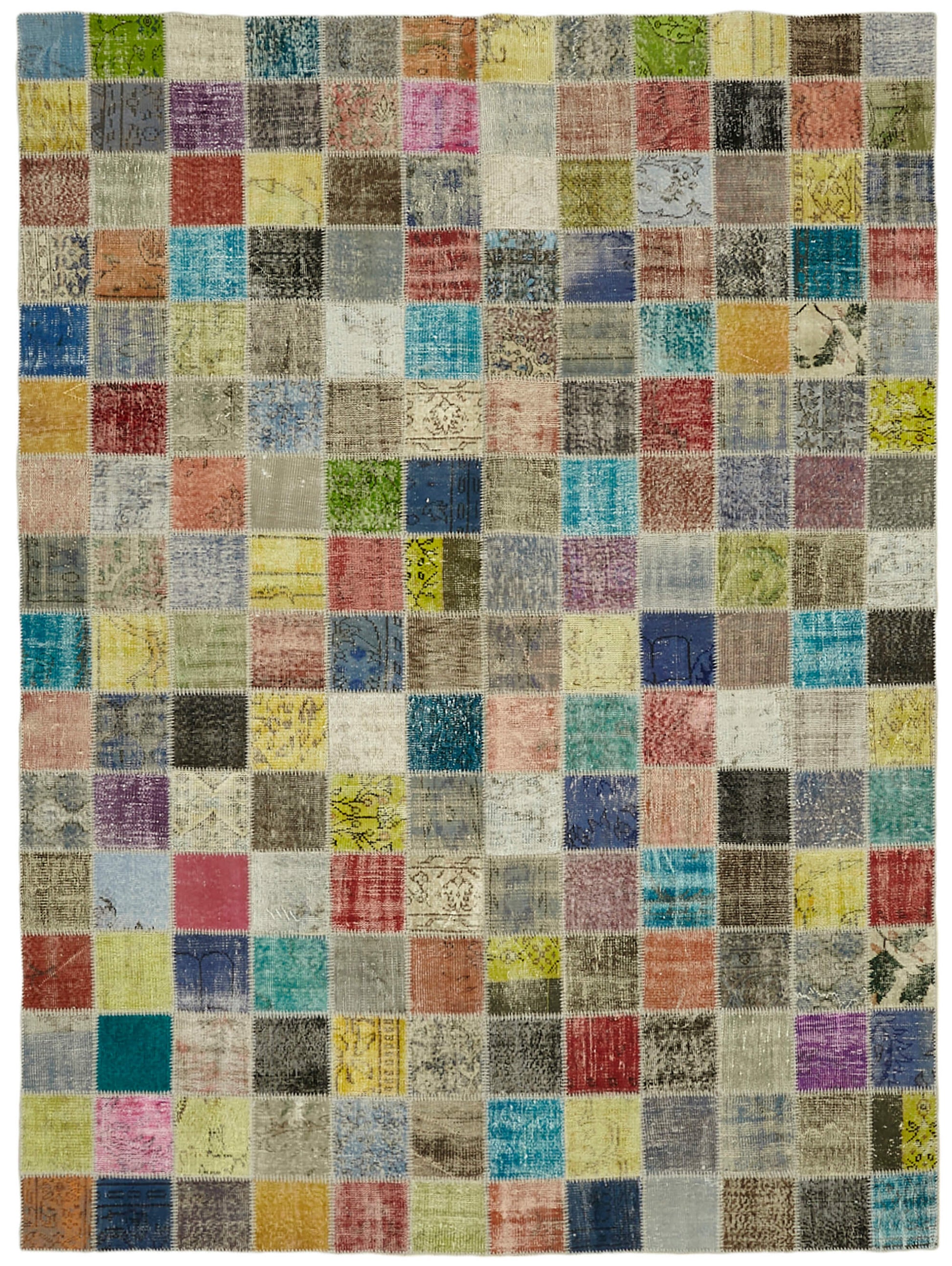 8x11 Multicolor Patchwork Rug- 43223