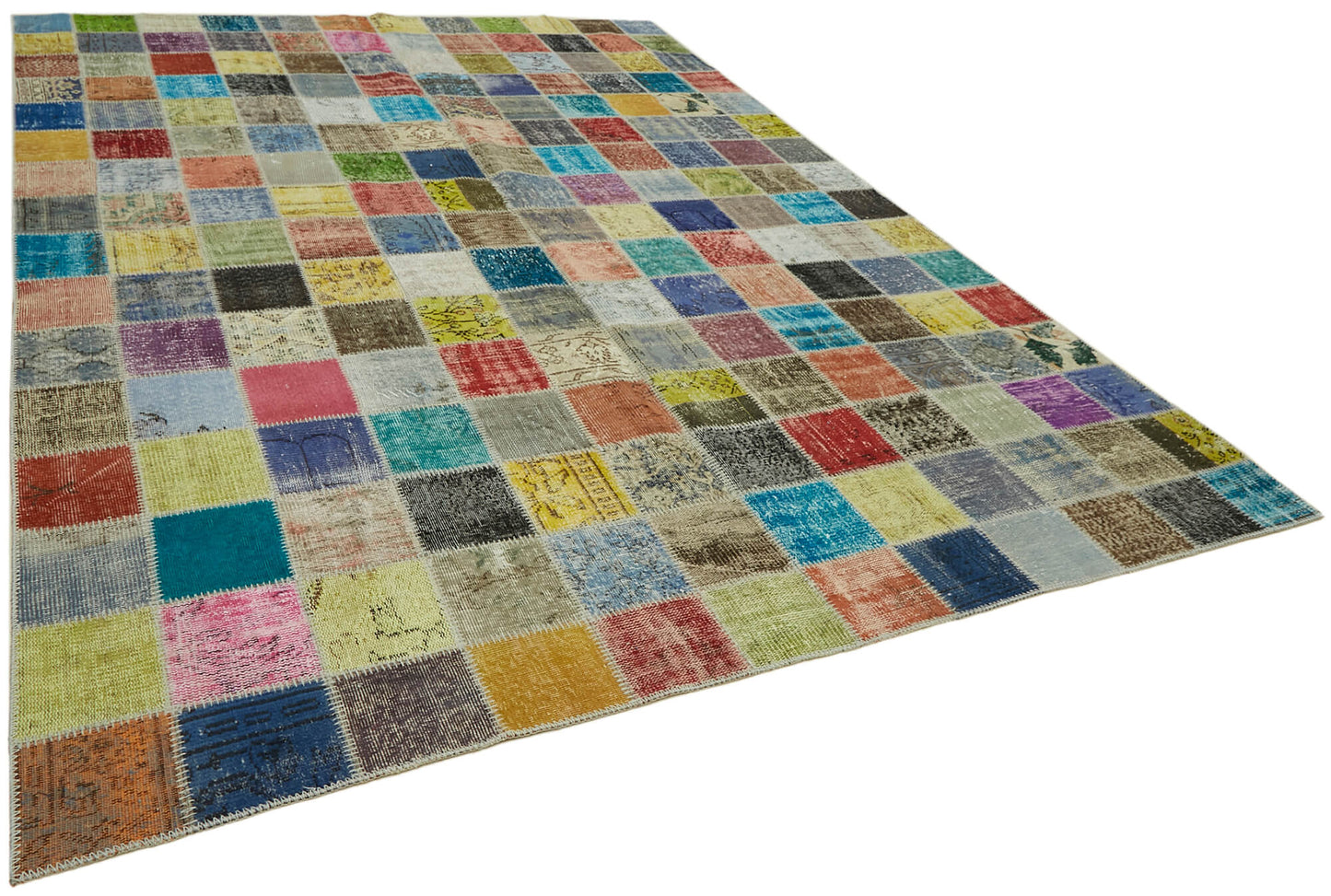 8x11 Multicolor Patchwork Rug- 43223