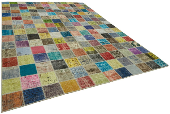 8x11 Multicolor Patchwork Rug- 43223