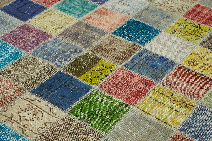 8x11 Multicolor Patchwork Rug- 43223