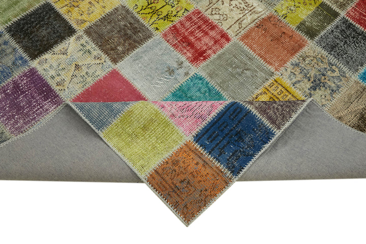 8x11 Multicolor Patchwork Rug- 43223