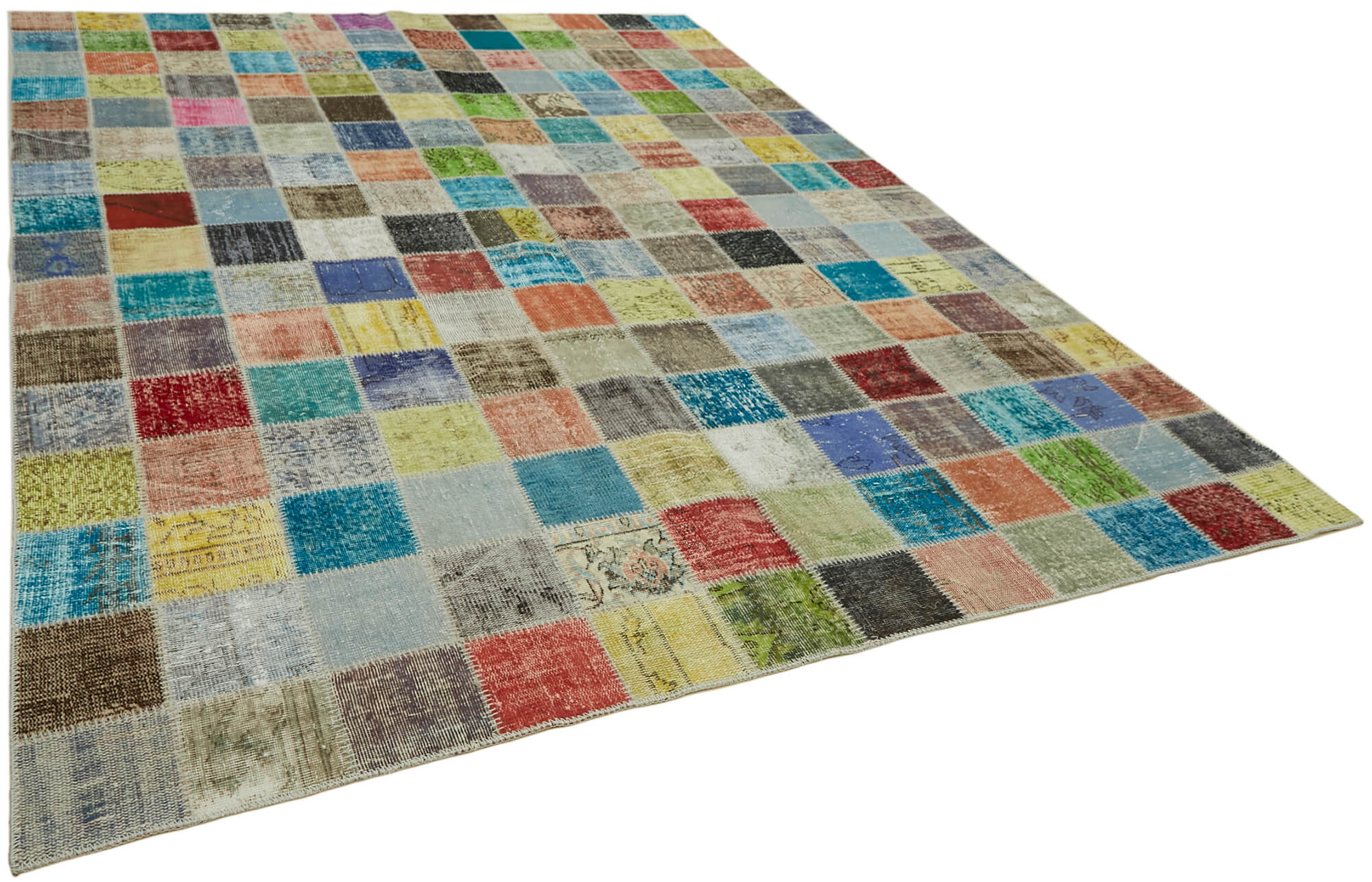 8x11 Multicolor Patchwork Rug- 43224